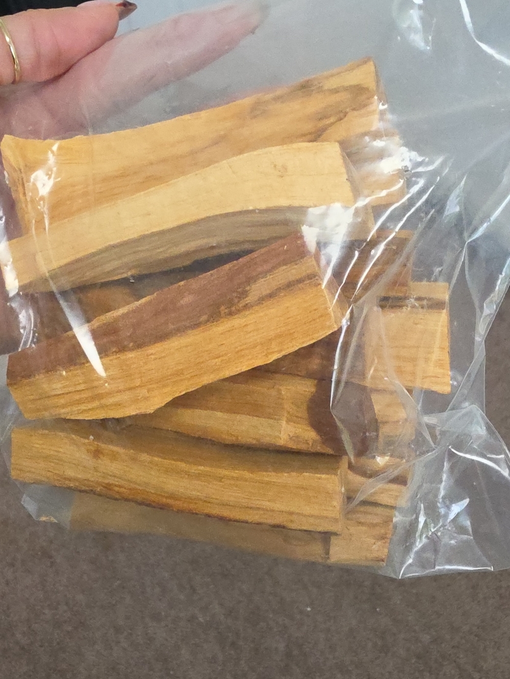 Pck Of 12 Palo Santo Wood Sticks - Natural Brown Set